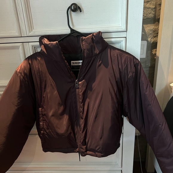 Cropped Fall Puffer Jacket Size US 6 - Picture 2 of 2